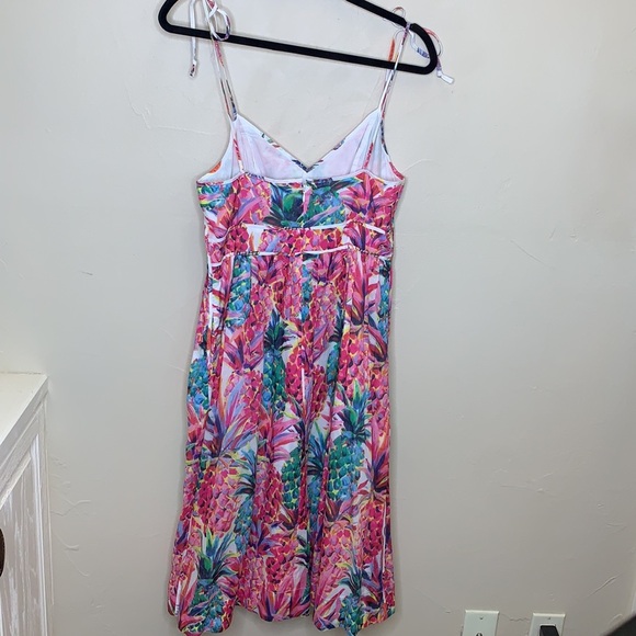 J.CREW Ratti Painted Pineapple Summer Dress - Picture 10 of 13